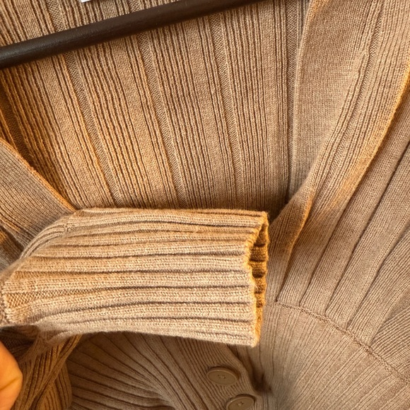 Wilfred Camel Ribbed Cardigan - Picture 2 of 8